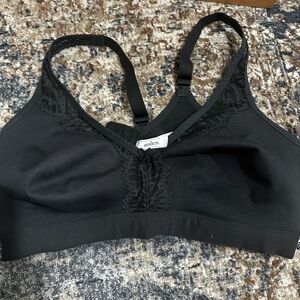 Auden Black Lace Trim Bralette